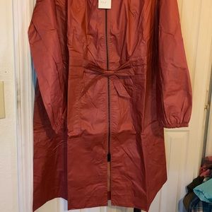 1X Fully Lined Raincoat Mid Weight Rust Color